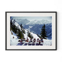 Lounging In Gstaad by Slim Aarons