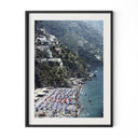 BEACH IN POSITANO BY SLIM AARONS