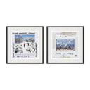 Ski Diptych By Slim Aarons