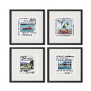 Water Slides Set of 4 By Slim Aarons