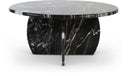 Formentera Genuine Marble Coffee Table - Black