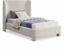 Penny Boucle Fabric Upholstered Twin Bed - Cream