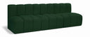 Arc 89.5" Boucle Fabric Upholstered 3pc. Modular Sectional - Green