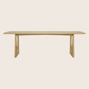 Oak Geometric Rectangular Dining Table