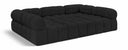 Ames 102" Boucle Fabric Upholstered 6pc. Modular Sectional - Black