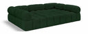 Ames 102" Boucle Fabric Upholstered 6pc. Modular Sectional - Green