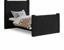 Elias Boucle Fabric Upholstered Twin Bed - Black
