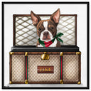 Iconic Traveler - Custom Pet Portrait