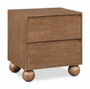 Kent 24" Ash Wood Nightstand - Brown