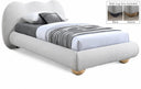 Hyde Boucle Fabric Upholstered Twin Bed - Cream