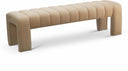Andaz Velvet Upholstered Bench - Camel