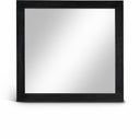 Fairfax Solid Wood And Oak Veneer Frame Mirror - Black
