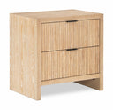 Fairfax 26" Solid Wood And Oak Veneer Nightstand - Natural