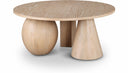 Revive Solid Wood And Oak Veneer Coffee Table - Natural