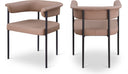 Malin Vegan Leather Upholstered Dining Chair - Tan