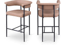 Malin Vegan Leather Upholstered Counter Stool - Tan