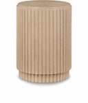 Ronin Solid Wood And Oak Veneer End Table - Natural