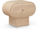 Harlow 30" Solid Wood And Oak Veneer Nightstand - Natural