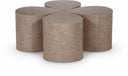 Petal Terrazzo Pattern Iron 4pc. Coffee Table - Taupe