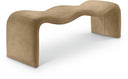 Willow Vegan Leather Upholstered Bench - Tan