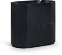 Everett 28" Oak Veneer Night Stand - Black