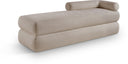 Kennedy Chenille Fabric Upholstered Bench - Beige
