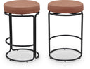 Madison Vegan Leather Upholstered Counter Stool - Cognac