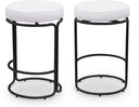 Madison Vegan Leather Upholstered Counter Stool - Cream