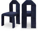 Bennett Chenille Fabric Upholstered Dining Chair - Blue