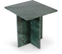Verona Genuine Marble End Table - Green