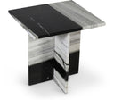Verona Genuine Marble End Table - Panda