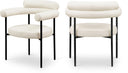 Blake Vegan Leather Upholstered Dining Chair - Cream