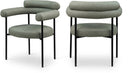 Blake Vegan Leather Upholstered Dining Chair - Green