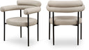 Blake Vegan Leather Upholstered Dining Chair - Taupe