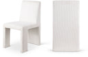 Benson Corduroy Fabric Upholstered Dining Chair - Cream