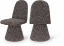 Renuar Fabric Upholstered Dining Chair - Brown