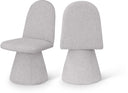 Renuar Fabric Upholstered Dining Chair - Grey