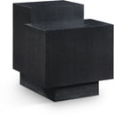 Mateo Oak Veneer End / Side Table - Black