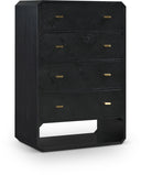 Parker Ash Veneer Chest - Black