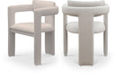 Brenda Vegan Leather Upholstered Dining Chair - Taupe