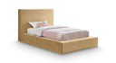 Dorian Velvet Upholstered Twin Bed - Camel
