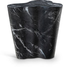 Monza Concrete And Fiberglass Indoor / Outdoor Patio End Table / Side Table - Black