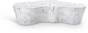 Monza Concrete And Fiberglass Indoor / Outdoor Patio Coffee Table - White