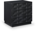 Weave 24" Oak Veneer Nightstand - Black