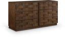Weave Oak Veneer Dresser - Brown