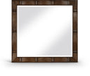 Weave Oak Veneer Mirror - Brown
