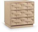 Weave 24" Oak Veneer Nightstand - Natural