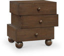 Askew 23.5" Oak Veneer Nightstand - Brown