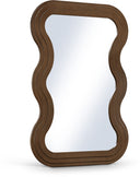 Bellagio Oak Veneer Mirror - Brown