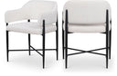 Dame Fabric Upholstered Dining Chair - Cream